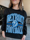 Detroit Football Sweatshirt - Black