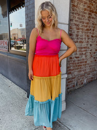 Sadie & Sage Colorful Life Midi Dress