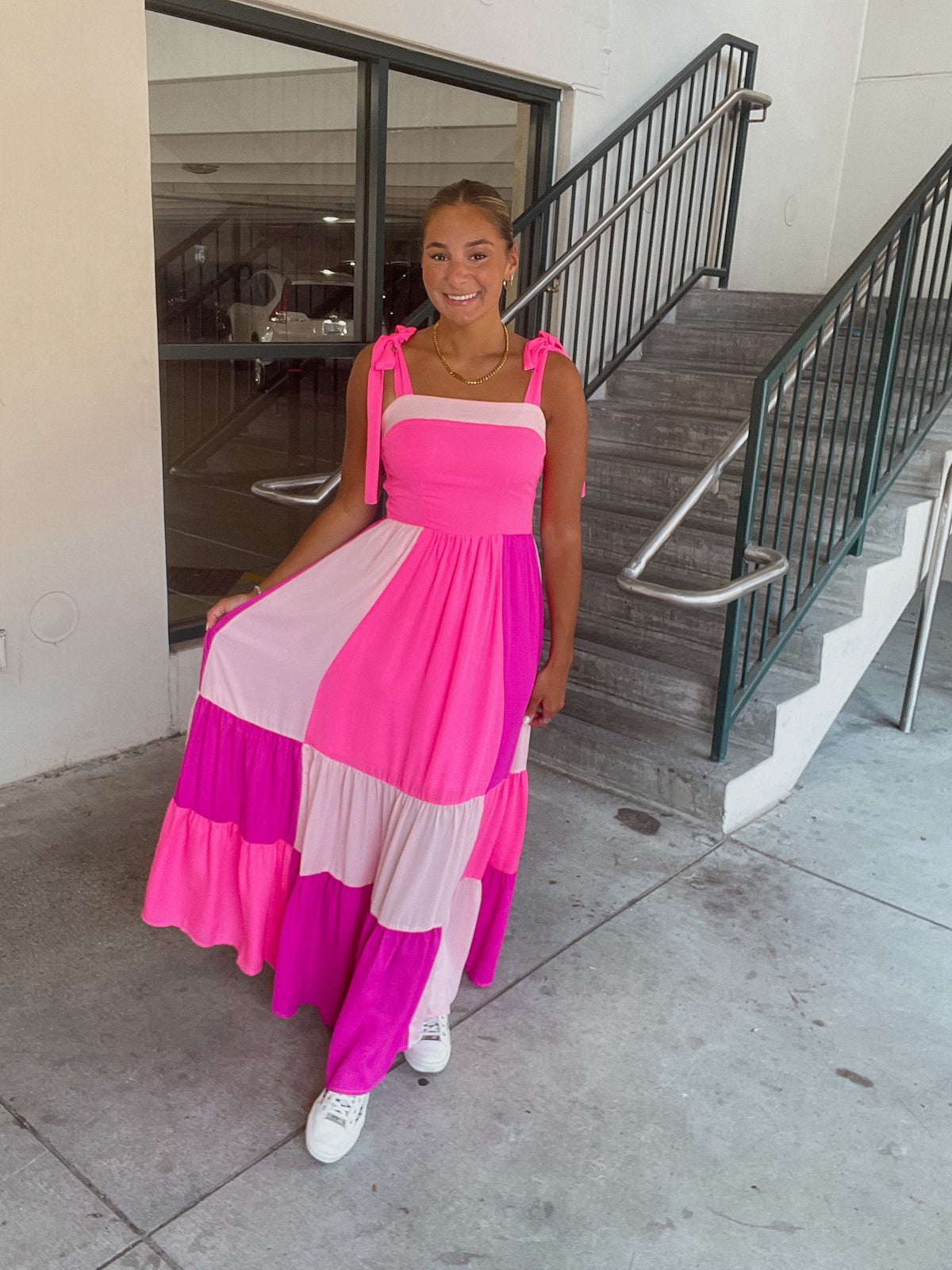 Shades Of Pink Maxi Dress