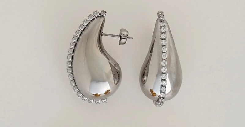 The Hilton Earrings - Silver