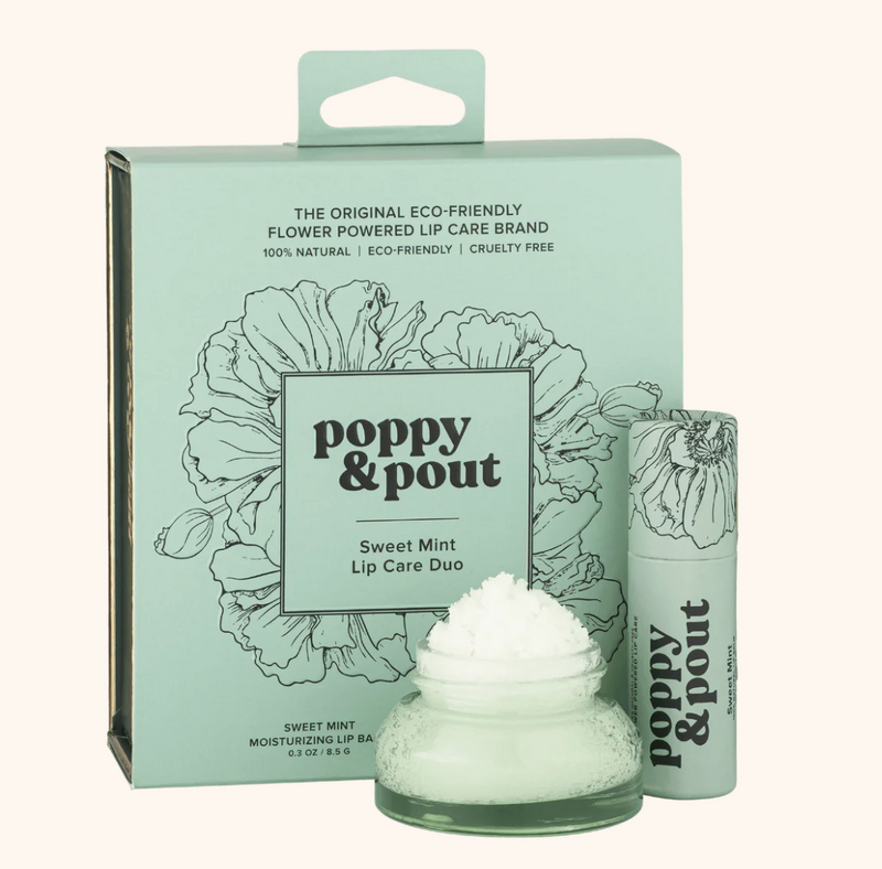Poppy & Pout Lip Care Duo - Sweet Mint