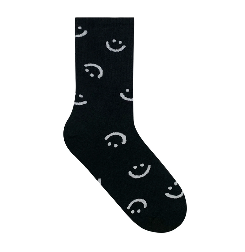 Multi Smile Socks - Black