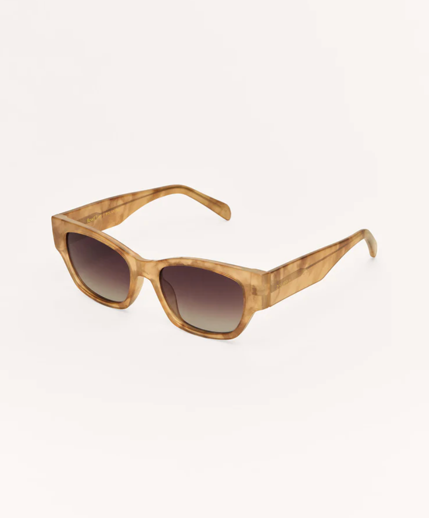 Z Supply Roadtrip Blonde Tort Polarized Sunglasses - Gradient
