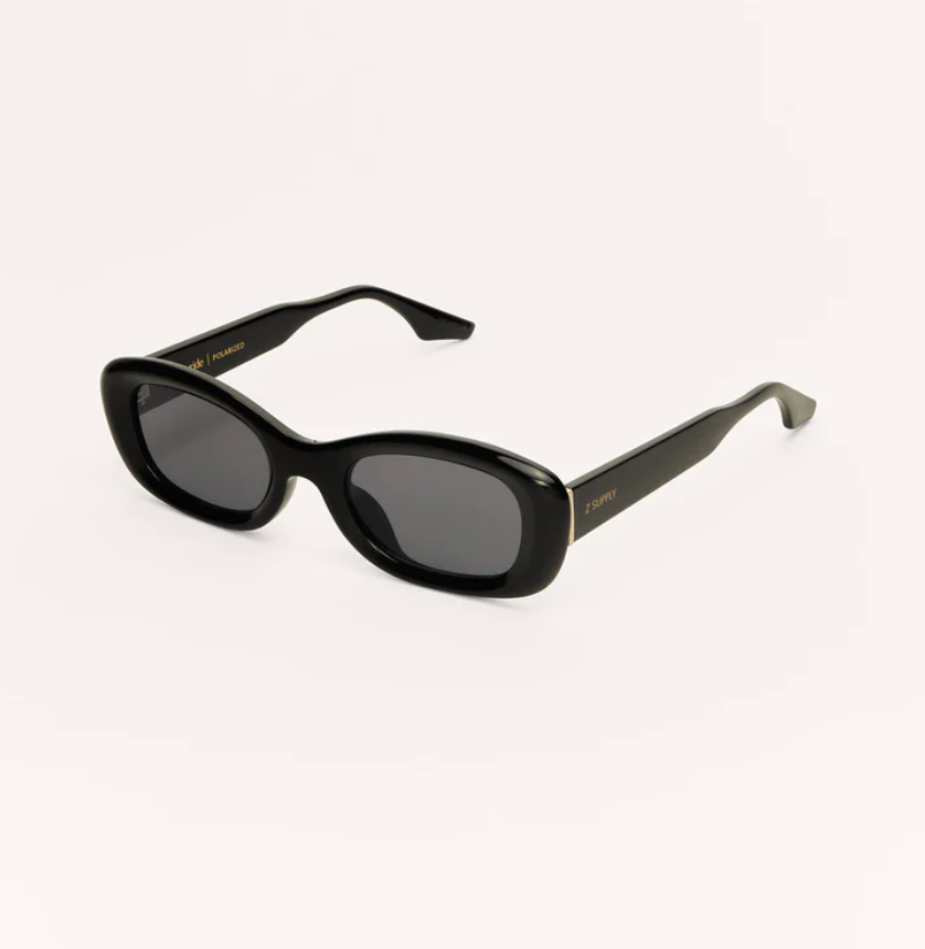 Z Supply Joyride Polarized Sunglasses - Black Gray Polarized