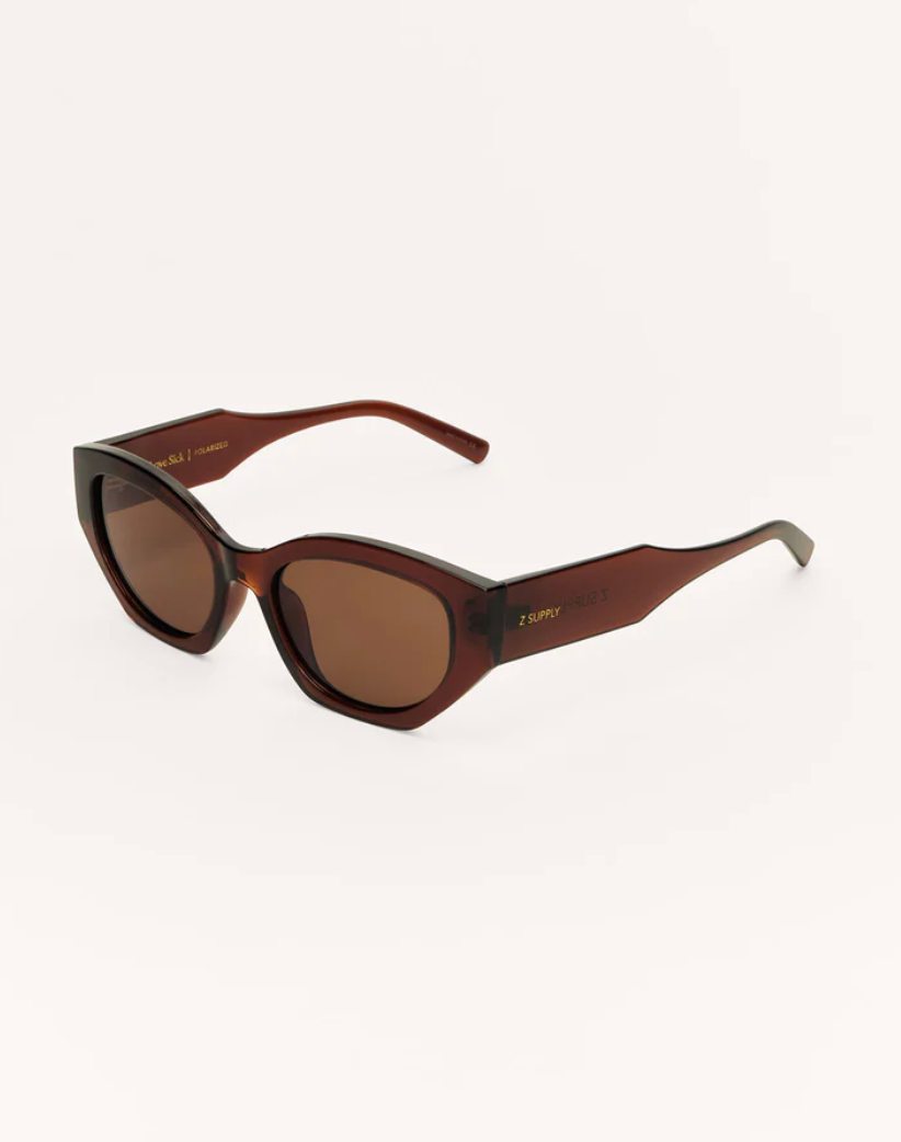 Z Supply Love Sick Polarized Sunglasses - Chestnut Brown