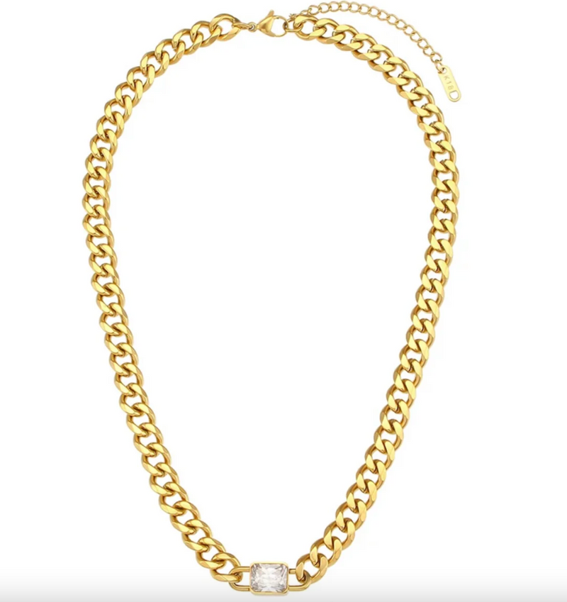 Chain With Diamond Pendant Necklace