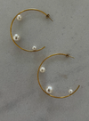 Large Pearl Hoops