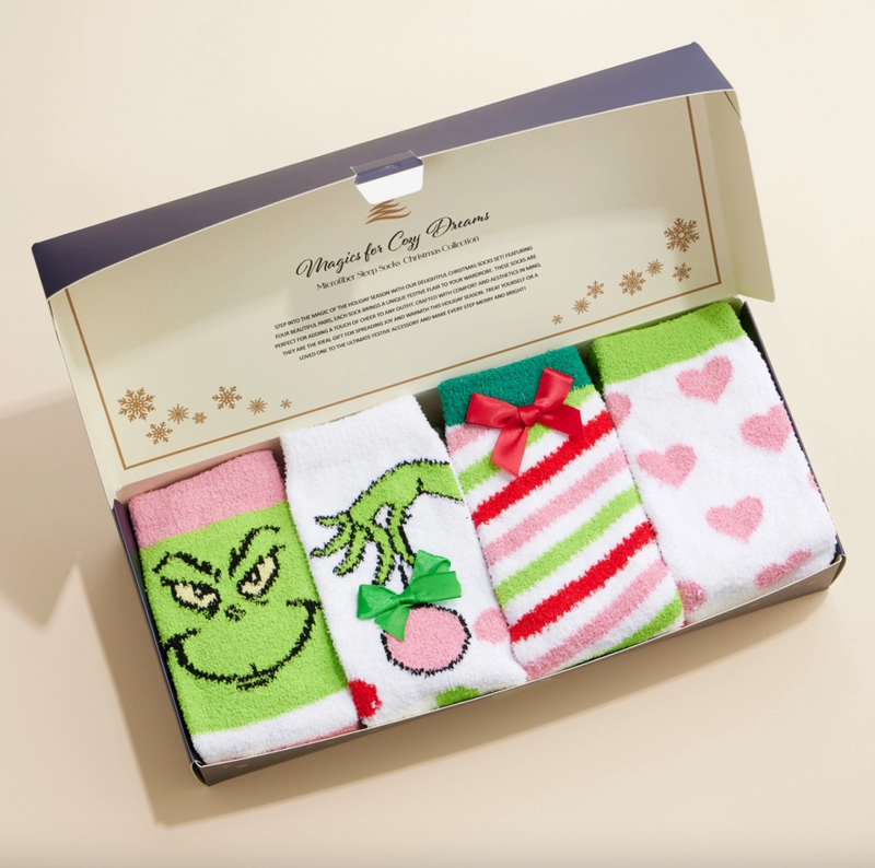 Festive Socks Set - Grinch