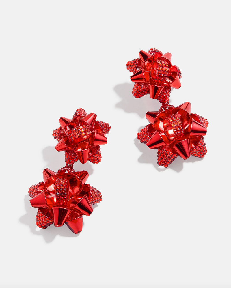 BAUBLEBAR Carol Statement Earrings - Red