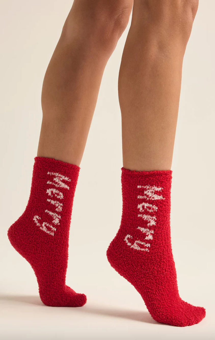 Z Supply 2-Pack Bright & Merry Socks