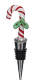 Wine Stopper - Candy Cane