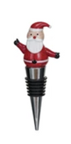 Wine Stopper - Red Hat Snowman