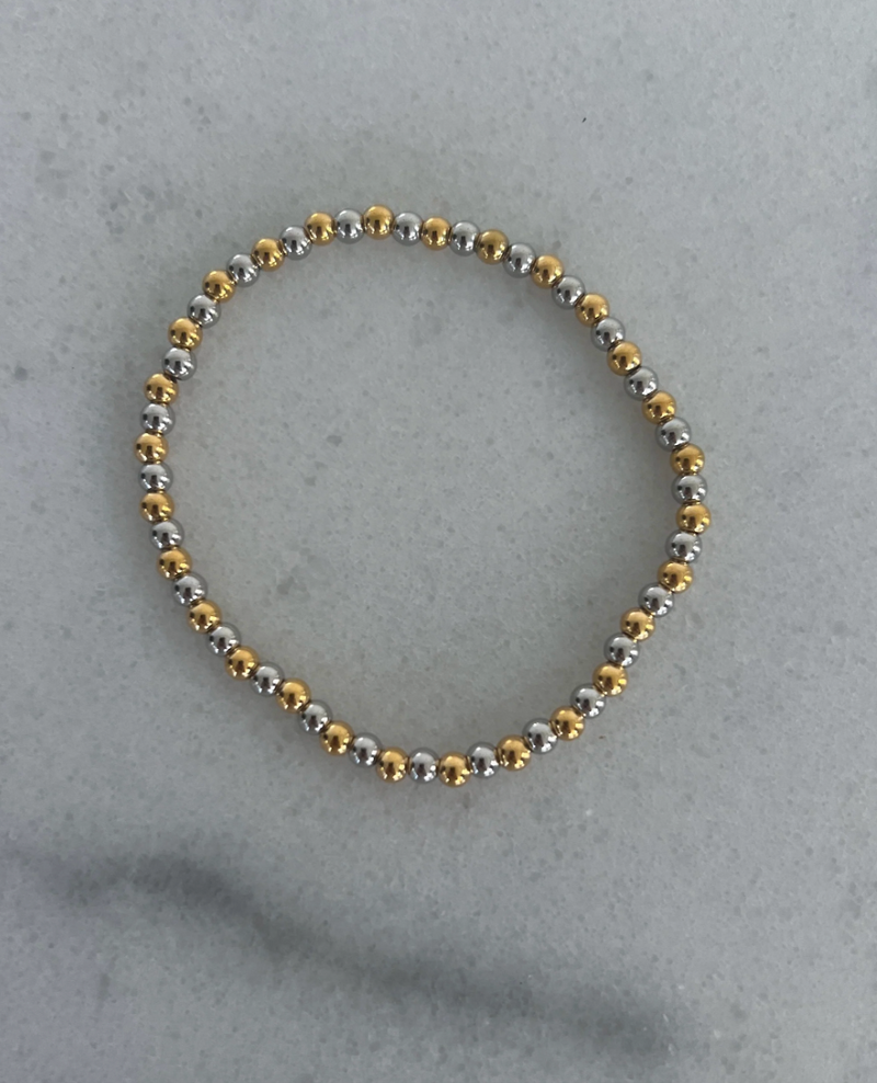 Two Toned Beaded Bracelet