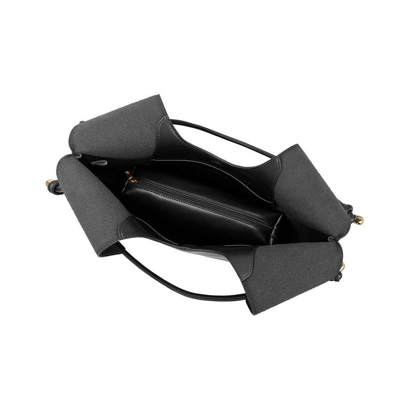 Tracy Black Recycled Vegan Shoulder Bag