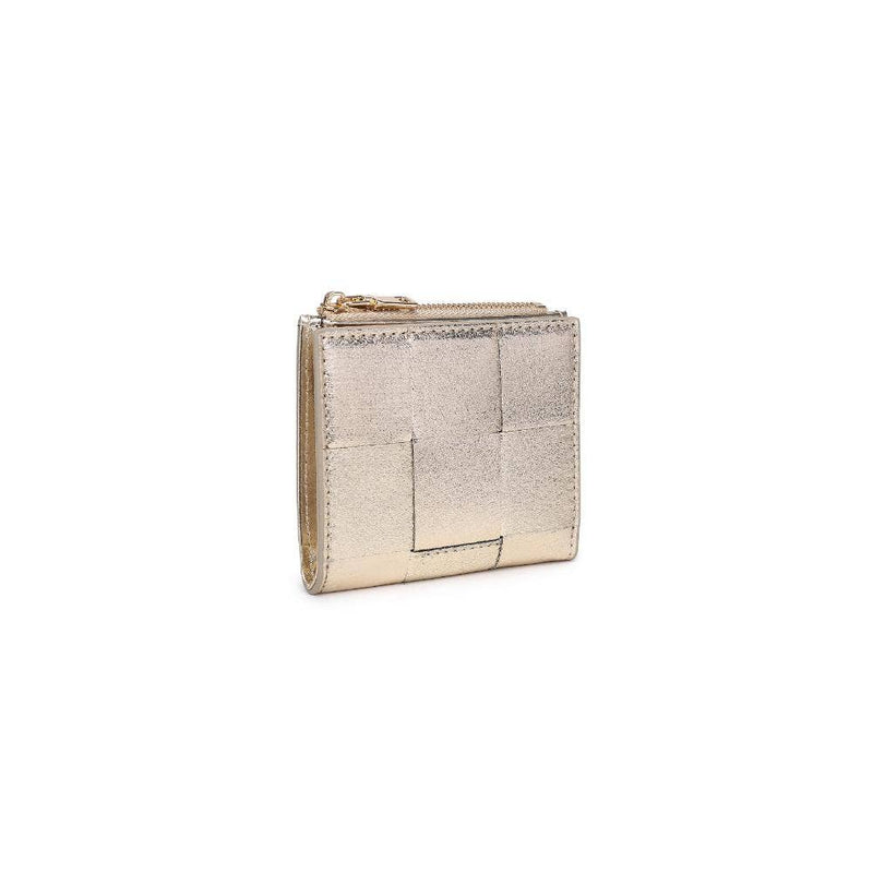 Amelie Woven Card Holder: Gold