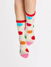 ORNAMENT SOCKS,IVORY
