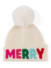 "MERRY" BEANIE: Red