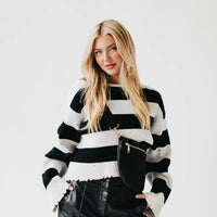 Rachel Raffia Westlyn Bum Bag: Black