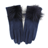 Extra Furry Pom Pom Gloves: Olive