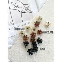 Mini Translucent Flower Clips