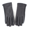 Faux Leather Gloves: Wine