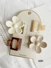 4-Pack Assorted Clips - SULLY: IVORY / ONE SIZE