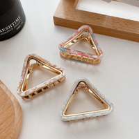 Triangle Gold Adorable Hair Clip (DAYA): Assorted Pack