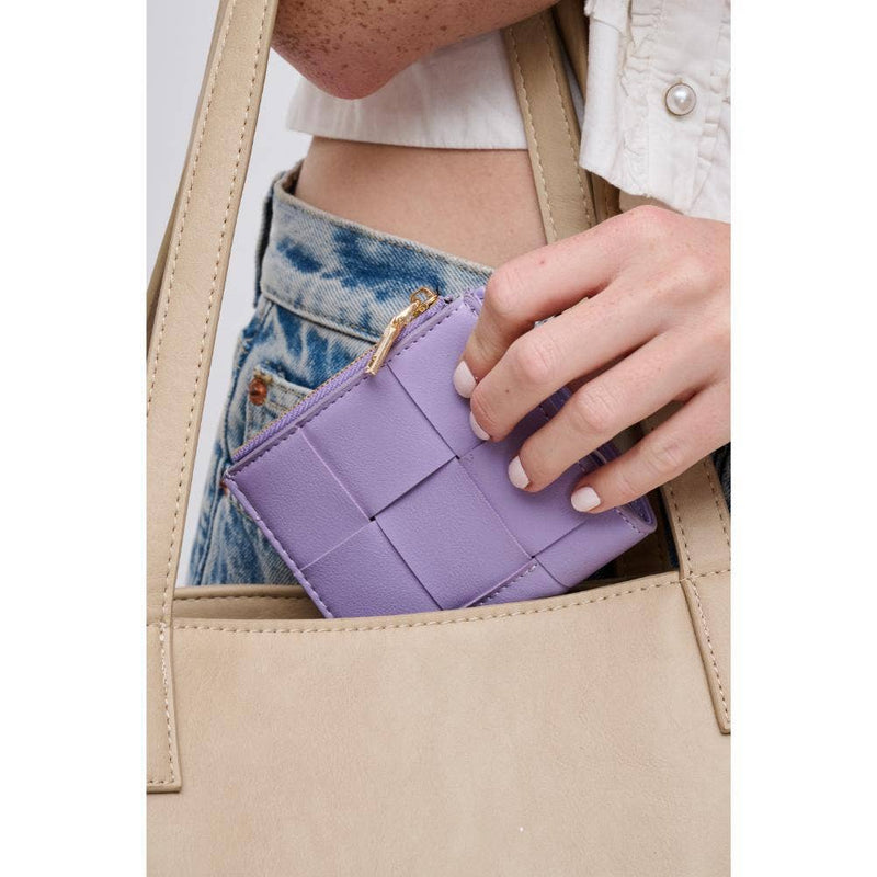 Amelie Woven Card Holder: Lilac