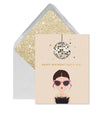 Disco Party Girl Birthday Greeting Card