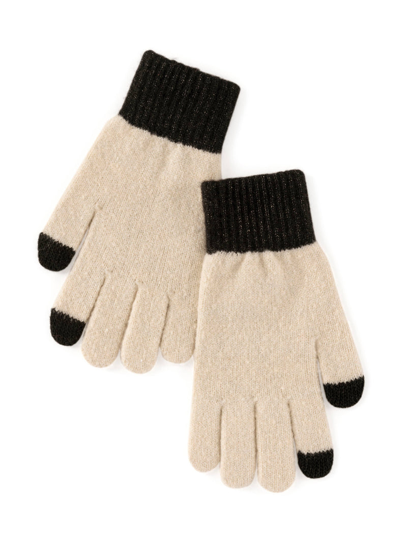 TINSLEY TOUCHSCREEN GLOVES: IVORY