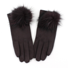 Extra Furry Pom Pom Gloves: Magenta