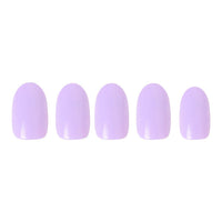 Lilac Press-On Nails|Short Round Shape|Subtle Press on Nails