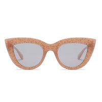 Oversized Cat Eye Chunky Glitter Frame Fashion Sunglasses