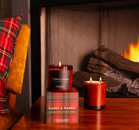 FLAMES & FLANNEL: 10 OZ Soy Wax Candle