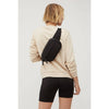 Teo Quilted Nylon Fanny Pack Belt Bag: Black