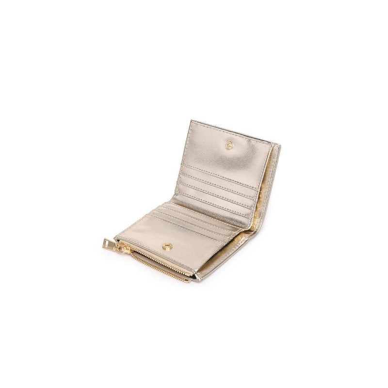 Amelie Woven Card Holder: Gold