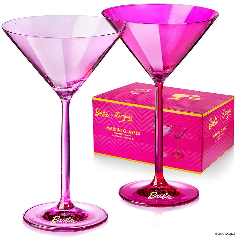 Barbie™ x Dragon Glassware® Martini Glasses