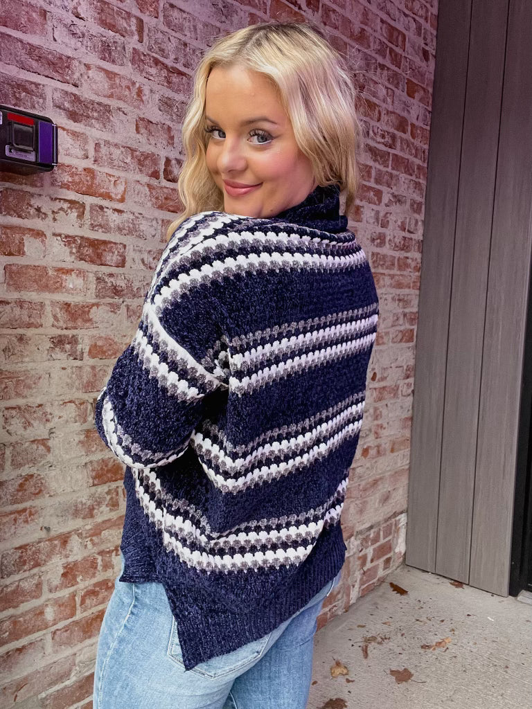 Navy Knit Sweater
