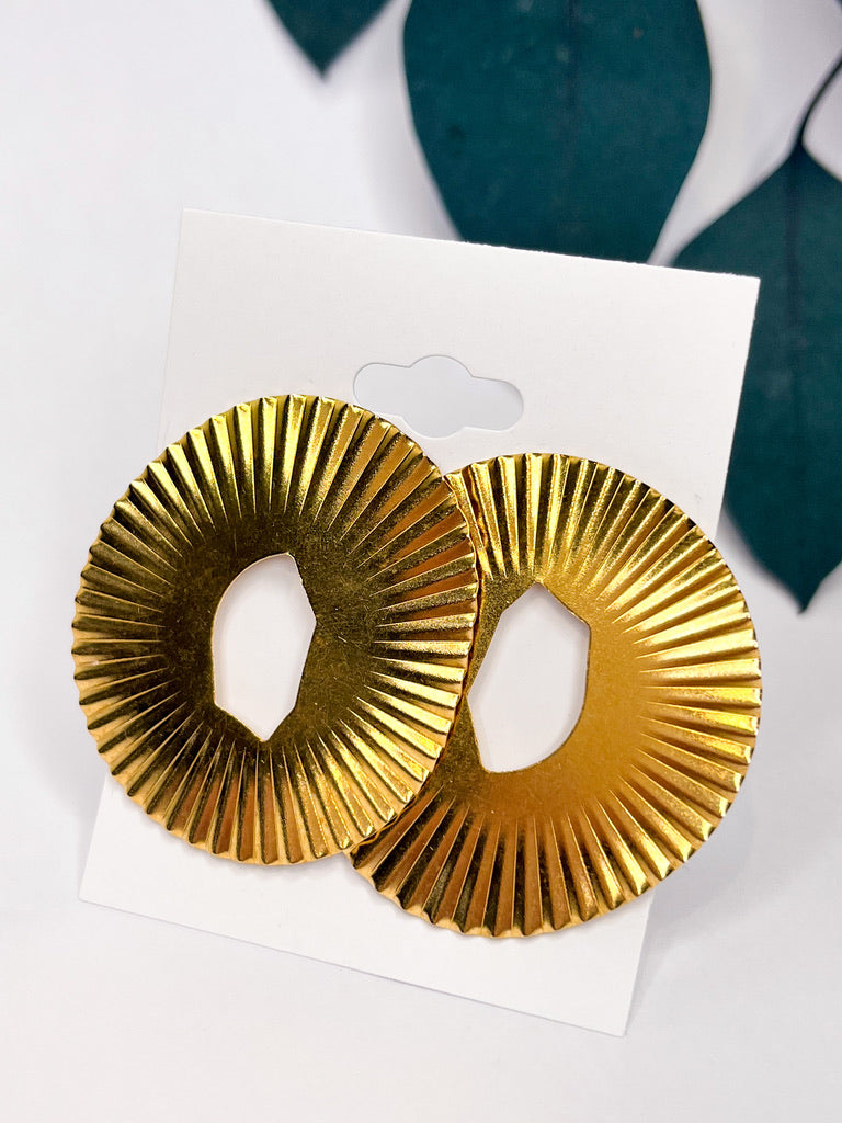 The Ginny Brass Statement Studs