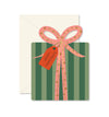 Christmas Gift die-cut folded Greeting Card