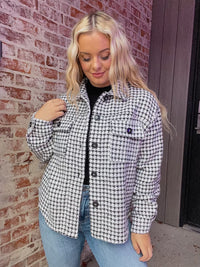 Houndstooth Shacket