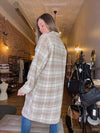 Etched Plaid Long Shacket