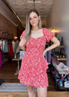 Floral Ruffle Hem Dress