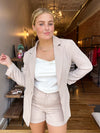 Neutral Blazer & Short Set
