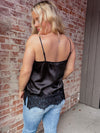 Black Lace Hem Cami