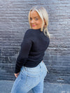 Soft Turtleneck Top - Black