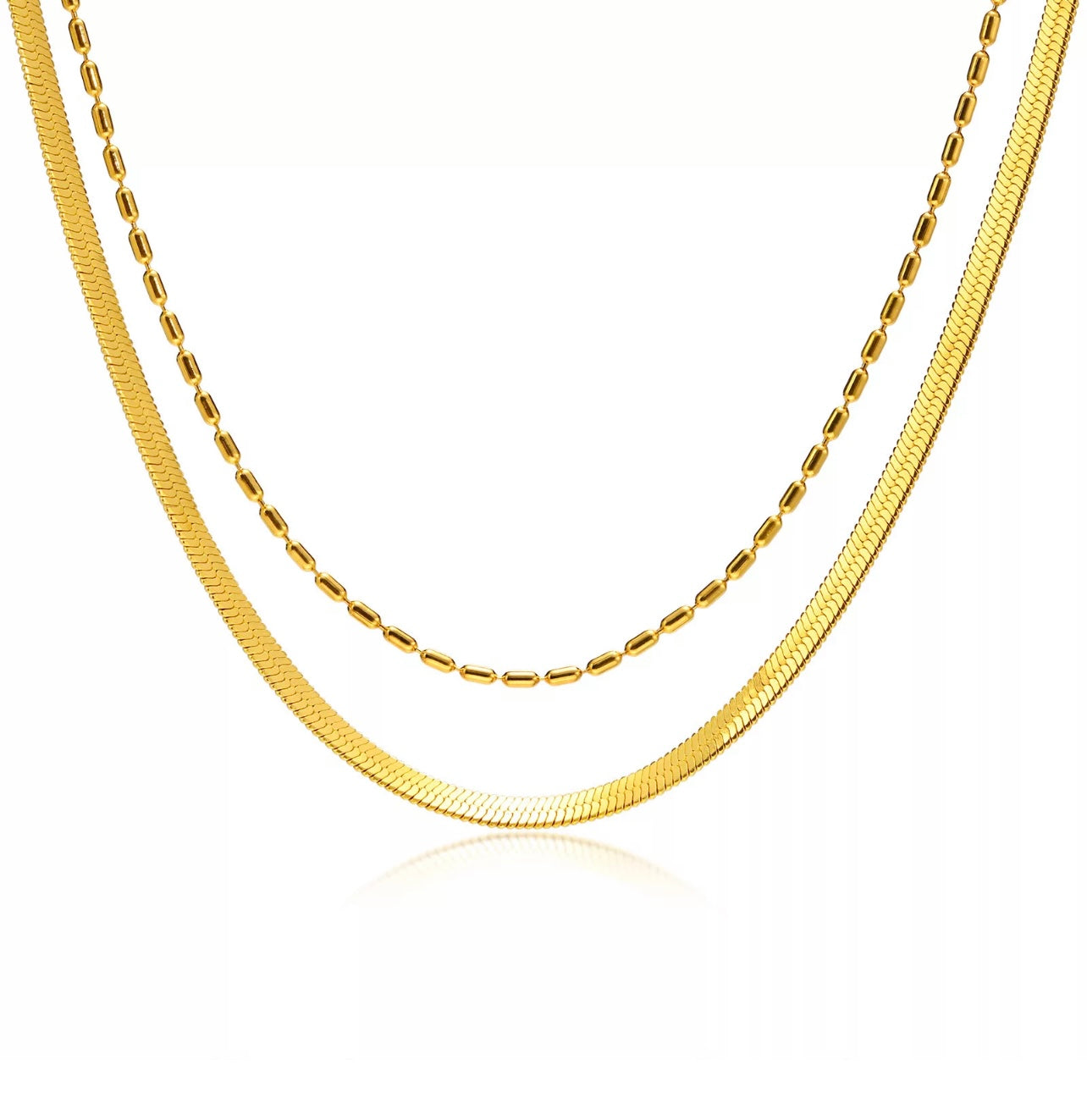 Thin Layered Chain Necklace