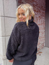 Soft Fleece Half Zip Pullover - Black