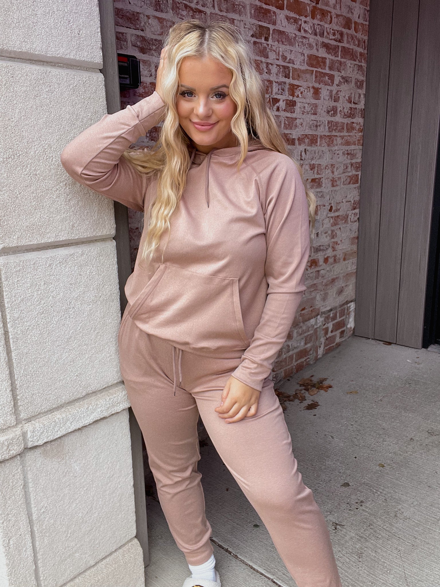Hoodie & Jogger Set - Sand