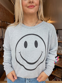 Happy / Winky Face Reversible Sweatshirt